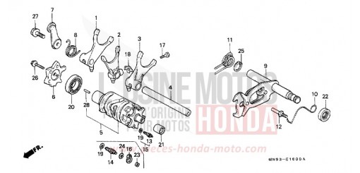 TAMBOUR DE CHANGEMENT NX650K de 1989